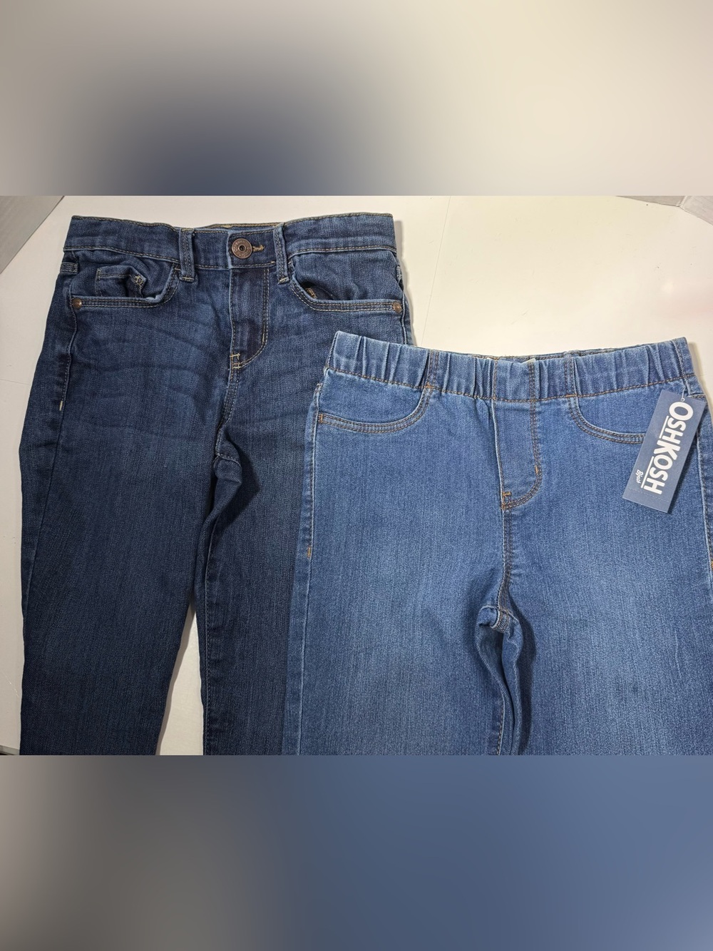 Back to school Bundle -girls Dark Blue Skinny Jeans and NWT medium wash jeggings